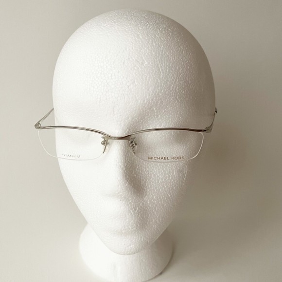 Michael Kors Eyeglasses Frame Half Rim Titanium MK717AF 52-17-140 Display Model - Picture 1 of 12